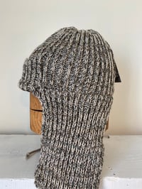 Image 3 of Beanie with flaps - Grey stone £55.00