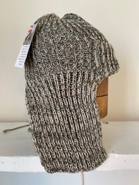 Image 4 of Beanie with flaps - Grey stone £55.00