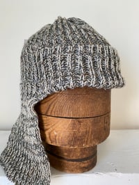 Image 2 of Beanie with flaps - Grey stone £55.00