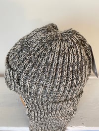 Image 8 of Beanie with flaps - Grey stone £55.00