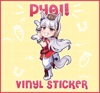 Image 1 of [ PREORDER ] PYOI! Gold Ship Vinyl Sticker