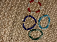 Evil eye 🧿 ,oceanic 🌊 ,green ivy 🧚,and  cherry red 