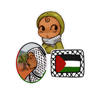 Image 1 of stickers for palestine