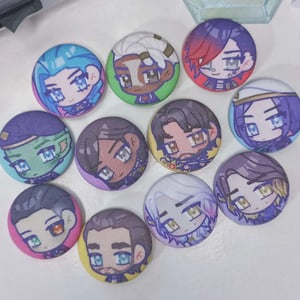 Image of arcane mini glitter pins