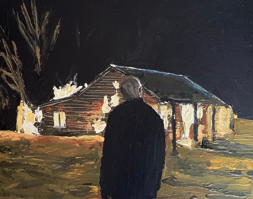 Image of Mr Inbetween original painting 