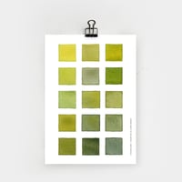 Color card A5 - Lime green