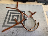 Image 1 of Leather Training Harness Gag - Version 2 (Brown Leather)