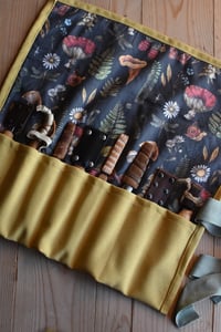 Image 2 of Woodland cotton canvas tool roll