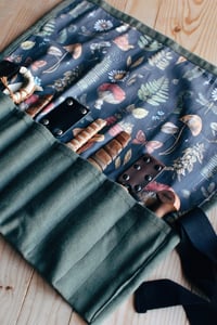 Image 3 of Woodland cotton canvas tool roll