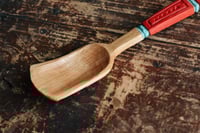 Image 3 of Large chip carved cherry eating spoon