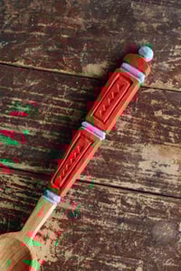 Image 4 of Large chip carved cherry eating spoon