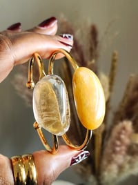 Image 7 of Gemstone Bangles| Electroplated Gold