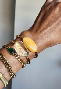 Image 8 of Gemstone Bangles| Electroplated Gold