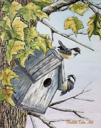 NEW BIRD HOUSE PAINTING