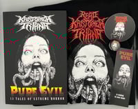 Image 1 of PURE EVIL Bundle - Signed Hardback and T-Shirt