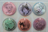 (Official Merch) Dungeon Meshi Holographic Button Badges