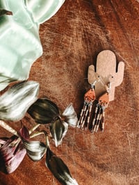 Image 3 of Coffee & Oat Earrings