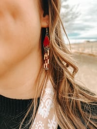 Image 2 of Coffee & Oat Earrings