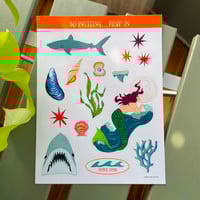 Image 3 of so inviting...jump in sticker sheet