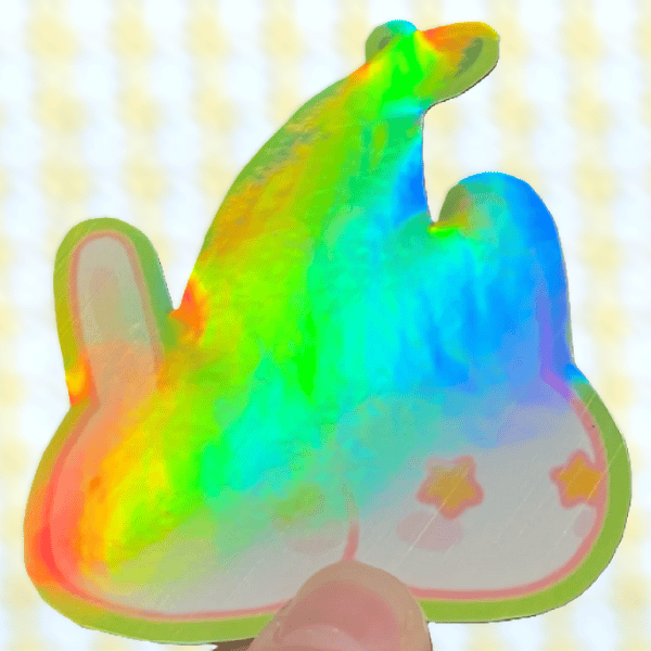 image of bunny cherry sticker