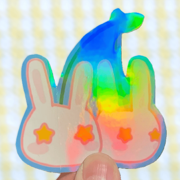 image of bunny cherry sticker