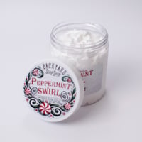 Image 1 of Peppermint Swirl Whipped Soap Scrub