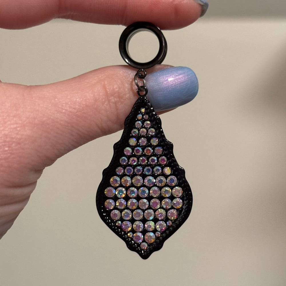 Image of Black Diamond Dangles (sizes 2g-2")