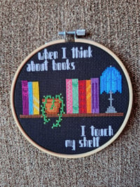 Image 1 of when I think about books... Hoop