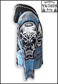 Image 5 of Marc Vachon Custom 2025 Flame Label Series Blue Hooded Size Med