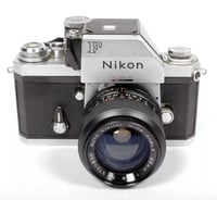 Image 2 of Nikon F Photomic 35mm SLR film camera with 35mm F2.8 wide angle lens #9071