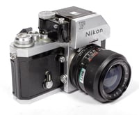 Image 1 of Nikon F Photomic 35mm SLR film camera with 35mm F2.8 wide angle lens #9071