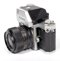 Image 3 of Nikon F Photomic 35mm SLR film camera with 35mm F2.8 wide angle lens #9071
