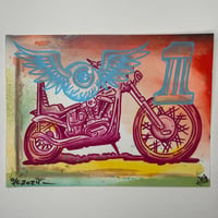 Custom Painted Chopper Print #9