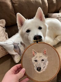 Image 3 of 5 inch Embroidered Pet Portrait