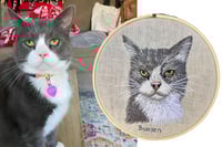 Image 4 of 5 inch Embroidered Pet Portrait