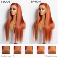 Image 3 of  Ginger 13"X4" Lace Front Straight Wig