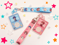 Image 1 of Persona 3 Acrylic Keychain & Wrist Lanyard | Makoto or Kotone Versions