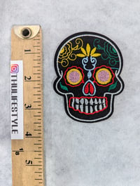 Image 2 of Sugar Skull Black Patch