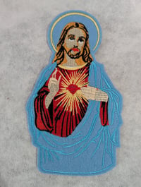 Image 1 of Jesus Patch (Blue)