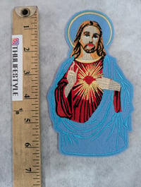 Image 2 of Jesus Patch (Blue)