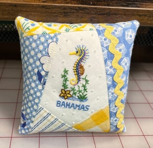 Image of Bahamas Embroidered Pincushion