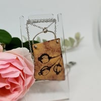Image 1 of Enamel Pendant - Floral Nature Lover (EJ058)