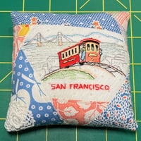 Image 3 of San Francisco Embroidered Pincushion