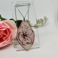 Image 1 of Enamel Pendant - Floral Nature Lover (EJ060)