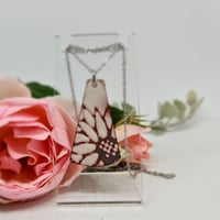 Image 1 of Enamel Pendant - Floral Nature Lover (EJ057)