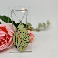 Image 1 of Enamel Pendant - Floral Nature Lover (EJ056)