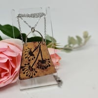 Image 1 of Enamel Pendant - Floral  Nature Lover   (EJ055)