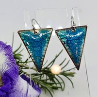 Image 2 of Enamel Earrings - The Crackles  (EJ080)