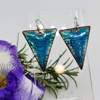 Image 1 of Enamel Earrings - The Crackles  (EJ080)