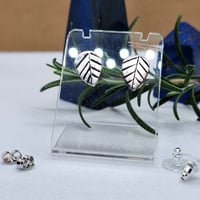 Image 1 of Silver Leaf Studs (SJ070)